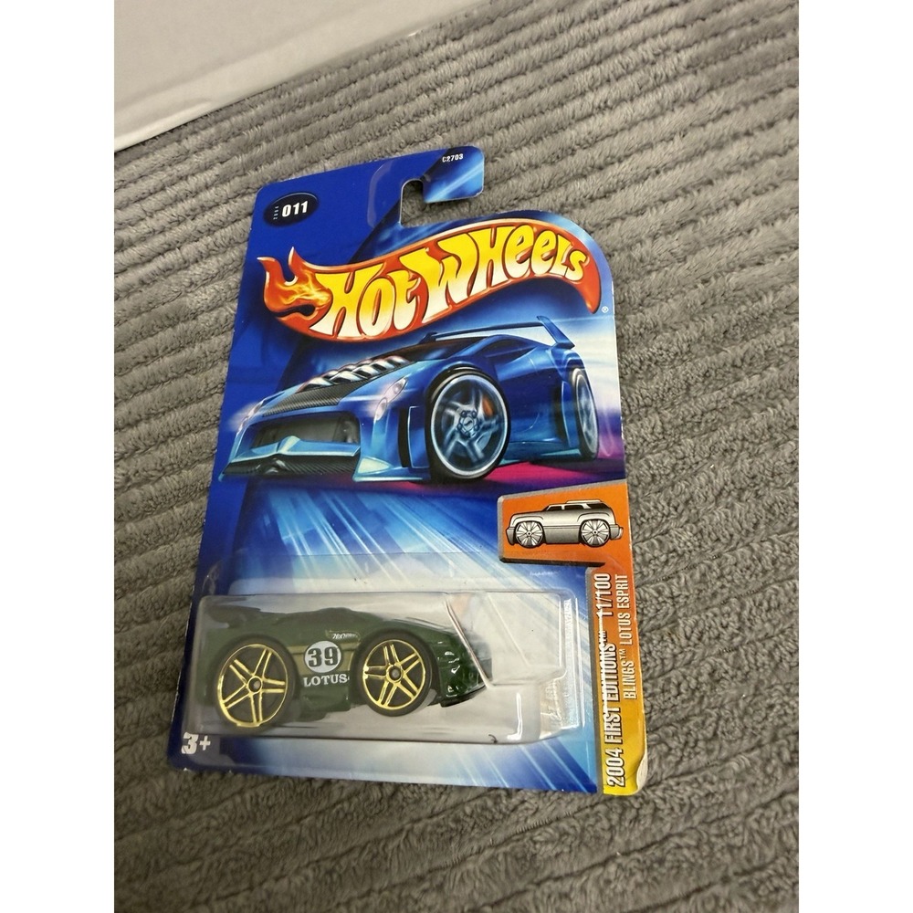 2004 Hot Wheels First Editions 11/100 Blings Lotus Esprit Green Gold